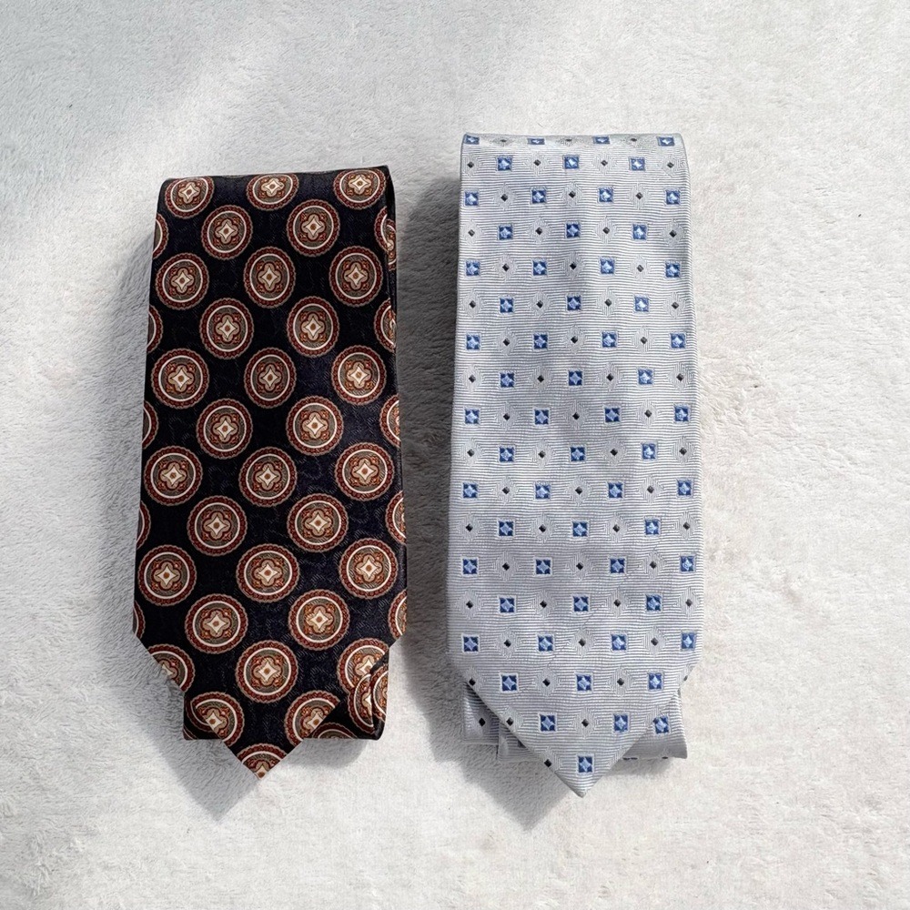 Jos. A. Bank Medallion Geometric 100%‎ Silk Tie Set Mens One Size Multicolor